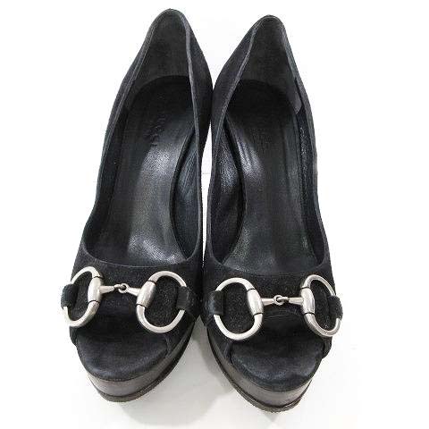 グッチ GUCCI ホースビット パンプス ハイヒール レザー 靴 35 1/2C 