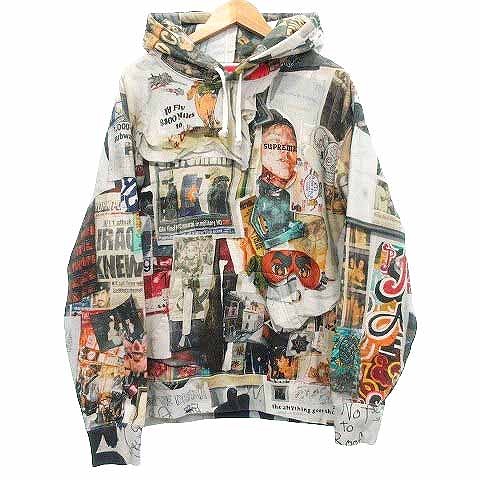 シュプリーム SUPREME 美品 21SS Dash s wall Hooded Sweatshirt 