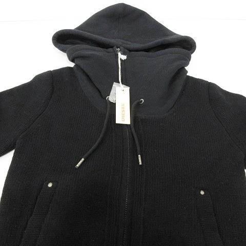 未使用品 ディーゼル DIESEL タグ付 ニット パーカー ブルゾン 上着 