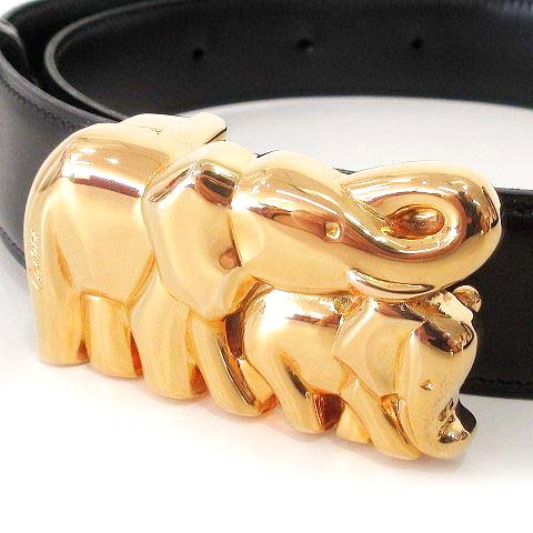 カルティエ Cartier Must de 象モチーフ ベルト レザー マストライン 