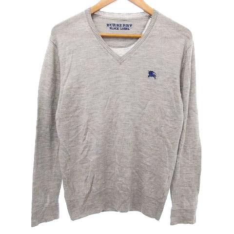 バーバリーブラックレーベル BURBERRY BLACK LABEL ニット セーター V 