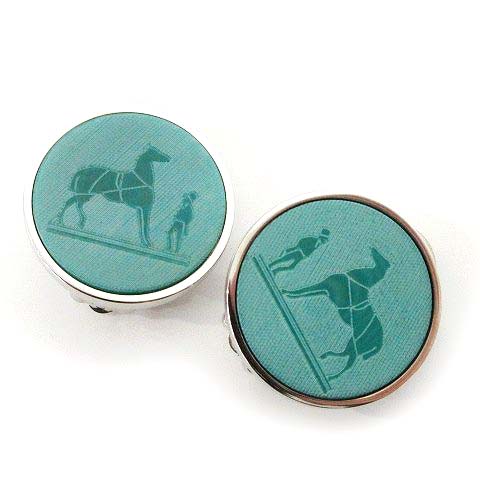 エルメス HERMES コロゾ イヤリング 馬 ホース アクセサリー シルバー  