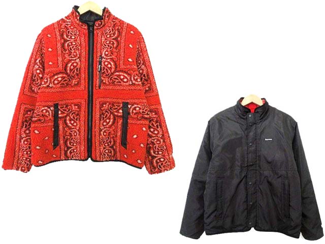 シュプリーム SUPREME 19FW Reversible Bandana Fleece Jacket  