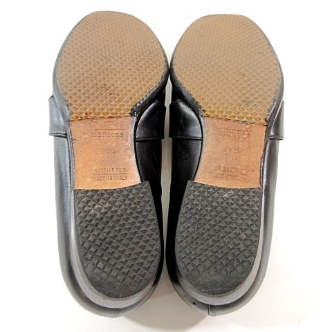 エルメス HERMES ローファー レザー シェーヌダンクル 金具 34.5 34 1 