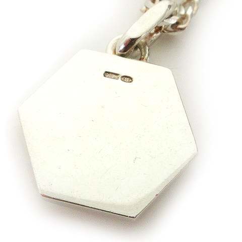 グッチ GUCCI ヘキサゴン ネックレス 喜平チェーン 925 シルバー