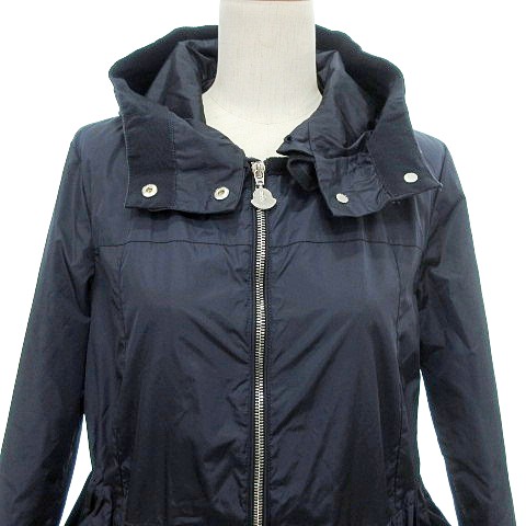 モンクレール ナイロンアウター ネイビー サイズ2 LIMBERT リンバート Moncler Navy Blue Nylon Limbert Rain Jacket Size 3/L | Yoogi's Closet