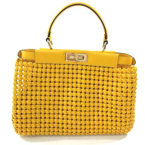 フェンディ FENDI 20SS Peekaboo Iconic Medium Intreccio Nappa  