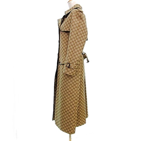 グッチ GUCCI 国内正規 21SS GG COTTON Coat トレンチコート 総柄 36 S 