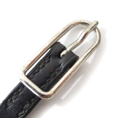 HERMES エルメス レザーブレスレット ４連 ブラック Hermes” Api 2 black color bracelet エルメス アピ2 4連