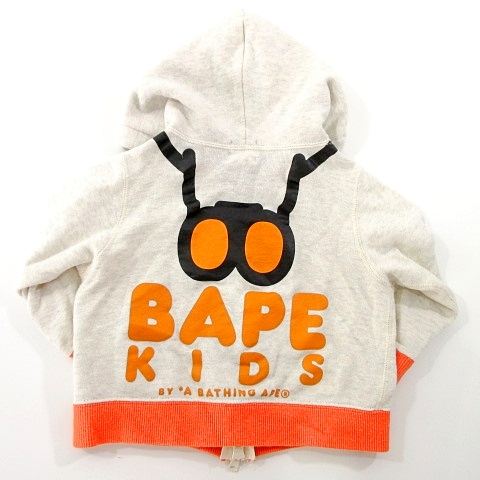 アベイシングエイプ A BATHING APE ベイプ BAPE KIDS パーカー ジップ 