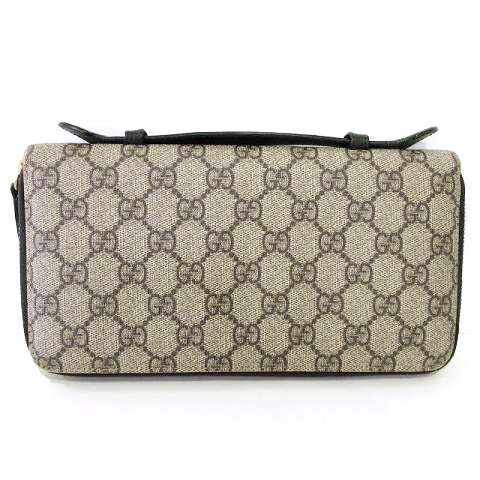 グッチ GUCCI 431714 GGスプリーム トラベルケース ラウンドジップ 長 