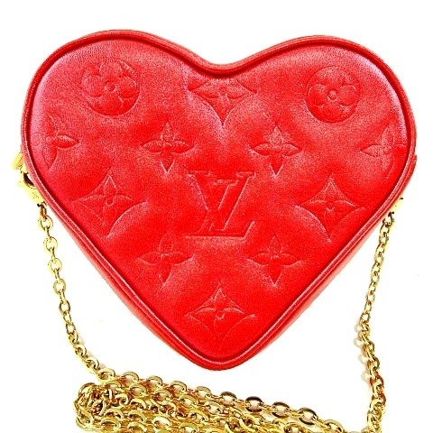 ルイヴィトン LOUIS VUITTON 美品 ハートオンチェーンカラー 