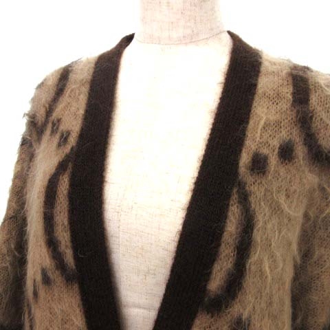 グッチ GUCCI 美品 21AW リバーシブル モヘア ニット カーディガン GG  