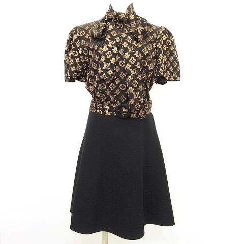ルイヴィトン LOUIS VUITTON 美品 20ss シルク モノグラム タイ 