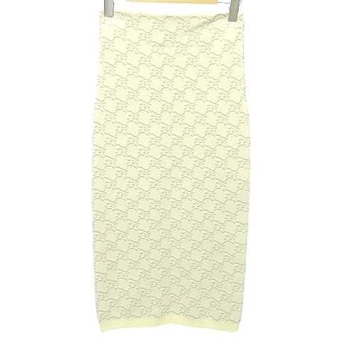 フェンディ FENDI 21ss カリグラフィー ロングスカート タイト ニット 