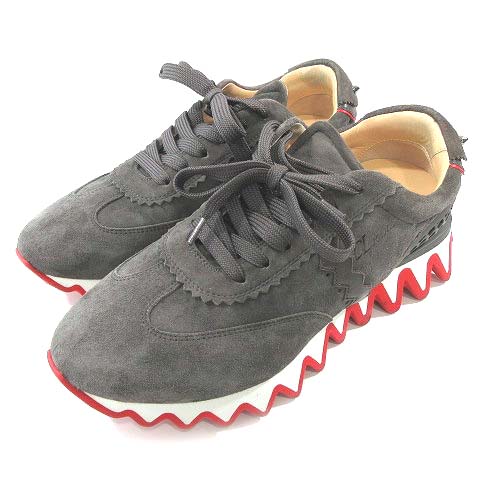 Christian Louboutin スタッズ付きスニーカー グレー（クリスチャン 