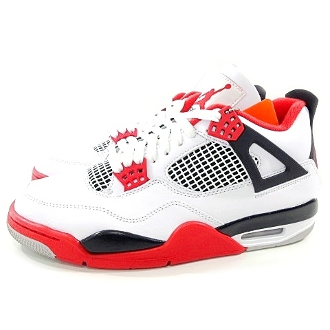 未使用品 ナイキ NIKE タグ付き AJ4 Air Joradn 4 Retro OG Fire Red 