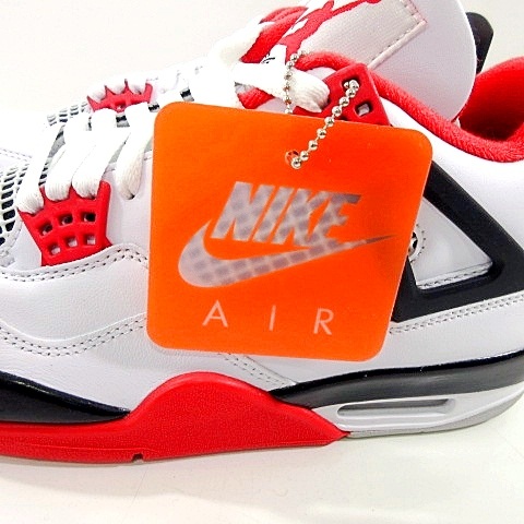未使用品 ナイキ NIKE タグ付き AJ4 Air Joradn 4 Retro OG Fire Red 