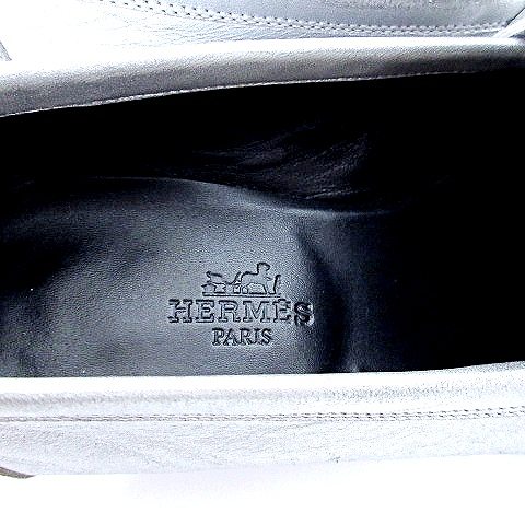 エルメス HERMES ローファー 箔レザー コンスタンス Hバックル 351/2 
