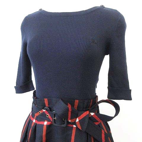 バーバリーブルーレーベル BURBERRY BLUE LABEL ドッキング ワンピース 