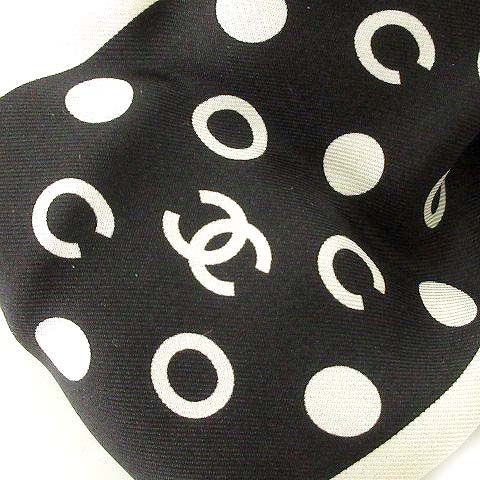 未使用品 シャネル CHANEL タグ付き シュシュ ココマーク シルク 