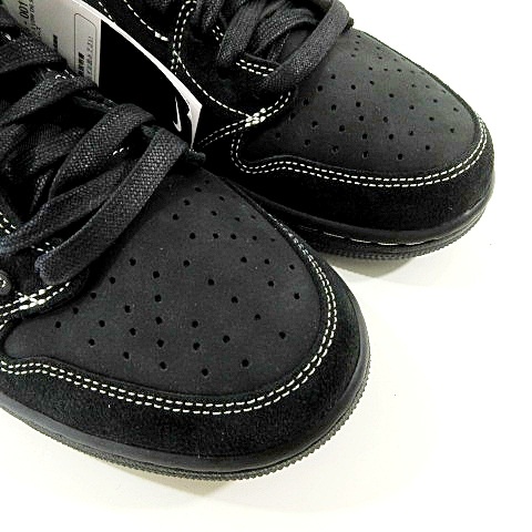 ナイキ NIKE 22年 タグ付き AJ1 LOW x Travis Scott Black Phantom