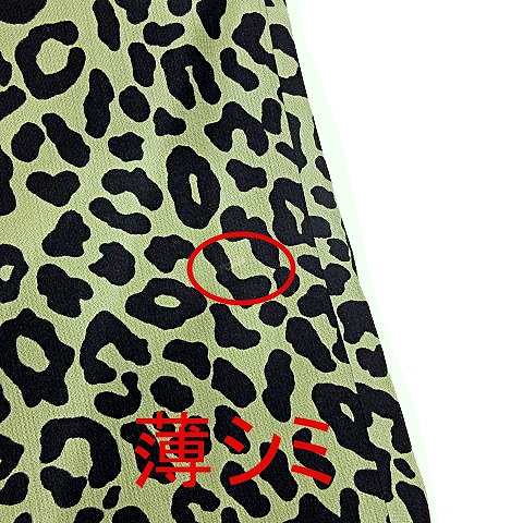 プラダ PRADA サーキュラー スカート ひざ丈 フレア レオパード柄