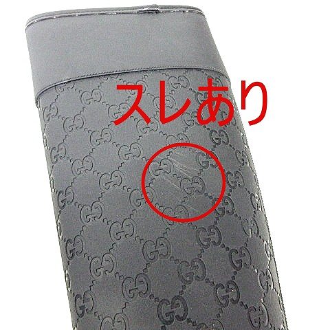 GUCCIレインシューズ38サイズ GUCCIグッチ ラバーシューズ サイズ38 ネイビー - メルカリ