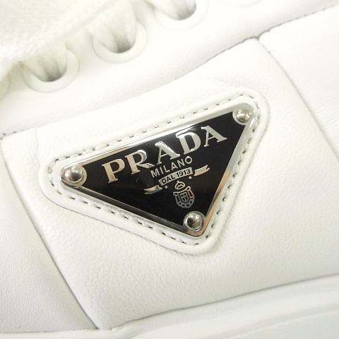 未使用品 プラダ PRADA モノリス パデッド ナッパレザー レースアップ 