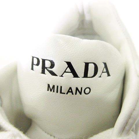 未使用品 プラダ PRADA モノリス パデッド ナッパレザー レースアップ 