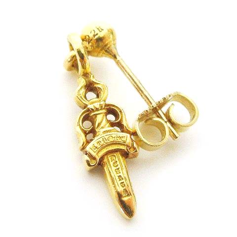 クロムハーツ CHROME HEARTS 美品 22K スタック ダガー ドロップ  