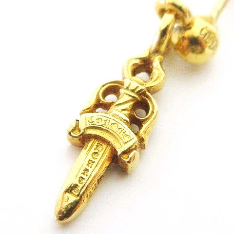 クロムハーツ CHROME HEARTS 美品 22K スタック ダガー ドロップ  