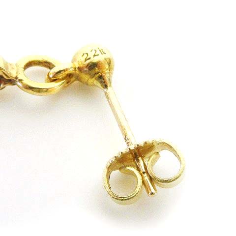 クロムハーツ CHROME HEARTS 美品 22K スタック ダガー ドロップ  