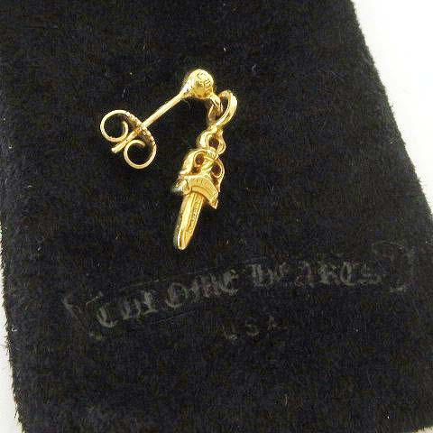 クロムハーツ CHROME HEARTS 美品 22K スタック ダガー ドロップ 