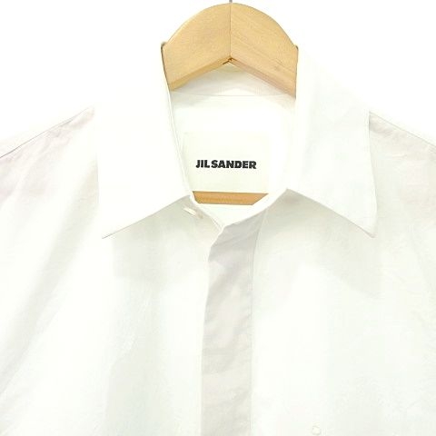 ジルサンダー JIL SANDER 21SS ドレスシャツ 半袖 インボタン コットン 
