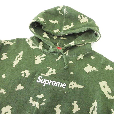 シュプリーム SUPREME 21AW ボックスロゴ パーカー ロシアンカモ 迷彩  