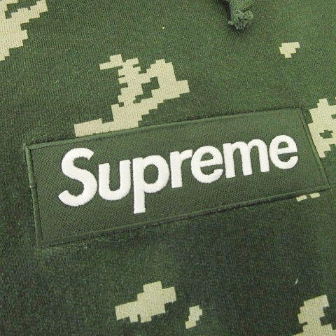シュプリーム SUPREME 21AW ボックスロゴ パーカー ロシアンカモ 迷彩  