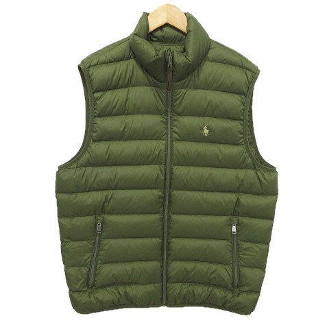Ralph Lauren オリーブグリーン ダウンベスト 新品 ♡ ポロラルフローレン RALPH LAUREN ダウンベスト カーキ