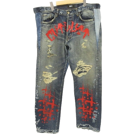 美品 カタリスト × マイン cvtvlist × Myne 22年 REMAKE BORO DENIM 