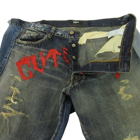 美品 カタリスト × マイン cvtvlist × Myne 22年 REMAKE BORO DENIM 