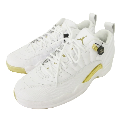 未使用品 ナイキ NIKE Air Jordan 12 Low Golf Metallic Gold