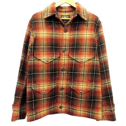 ダブルアールエル RRL 美品 CPO ジャケット チェック ワークシャツ 