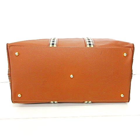 バーバリーズ Burberrys 2WAY ボストンバッグ 旅行かばん PVC レザー  