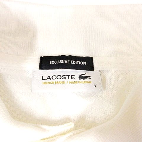 【限定仕様】ラコステ　ポロシャツ　白　EXCLUSIVE EDITION Yahoo!オークション - LACOSTE ラコステ ポロシャツ EXCLUSIVE