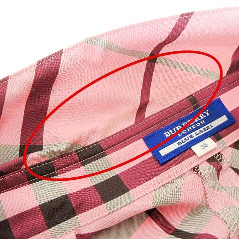 バーバリーブルーレーベルーBURBERRYノースリーブ 膝丈