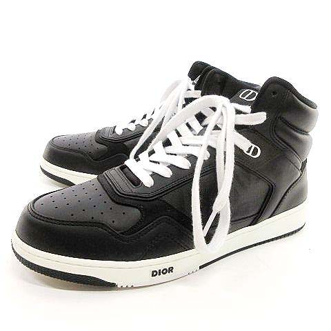 ディオール Dior 美品 B27 ハイトップ スニーカー CDダイアモンド  