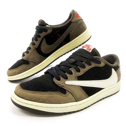 ナイキ NIKE × トラヴィススコット Travis Scott 美品 AIR JORDAN 1 