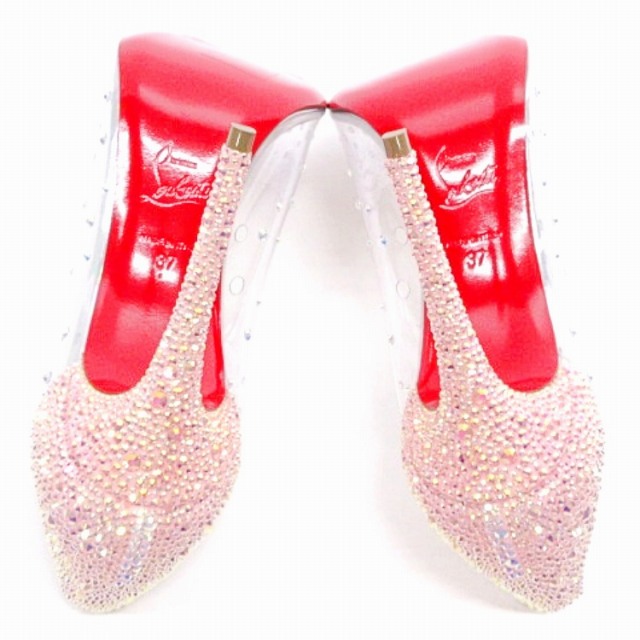 クリスチャンルブタンハイヒール　サイズ37 未使用 クリスチャンルブタンハイヒールクリア37 未使用