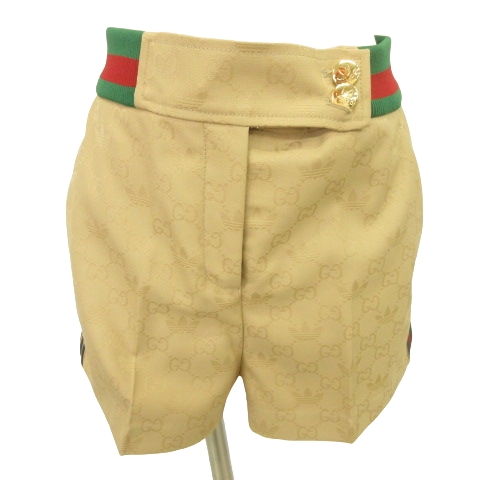 グッチ GUCCI ×adidas 22年 GGジャガード ショートパンツ 703005 38 