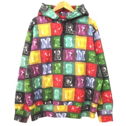 シュプリーム SUPREME 美品 20AW blocks hooded Sweatshirt パーカー 